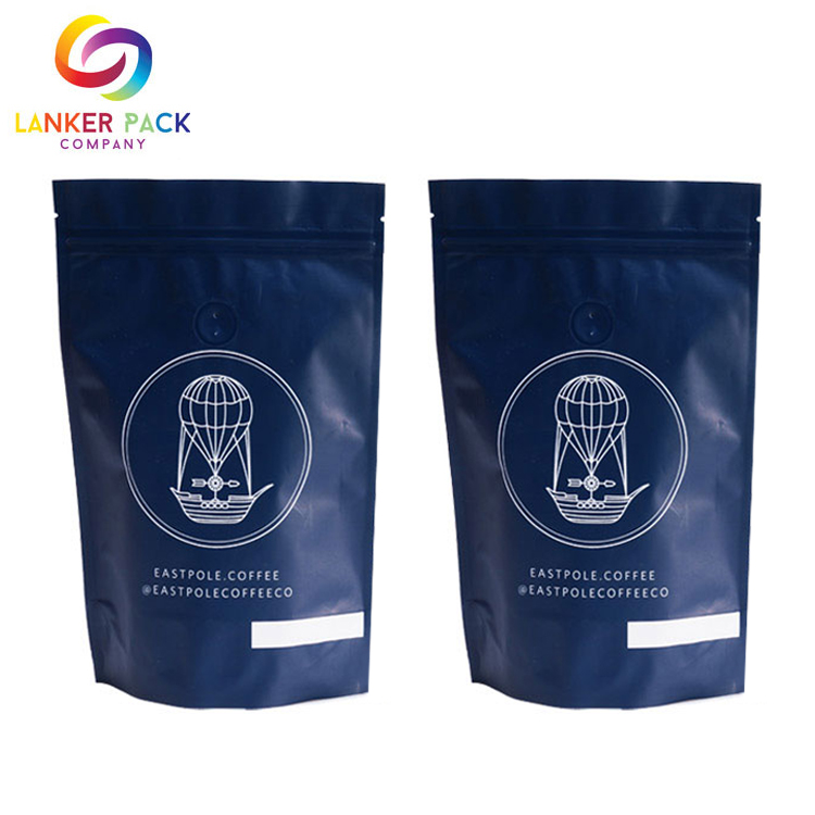 Bolsas de café Ziplock personalizadas que se pueden volver a sellar con válvula de desgasificación