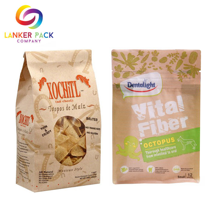 Doypack Kraft personalizado ecológico para alimentos secos