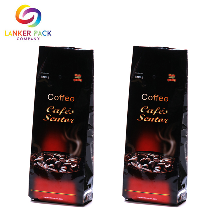 Bolsas de plástico personalizadas de café con cremallera de grado alimenticio